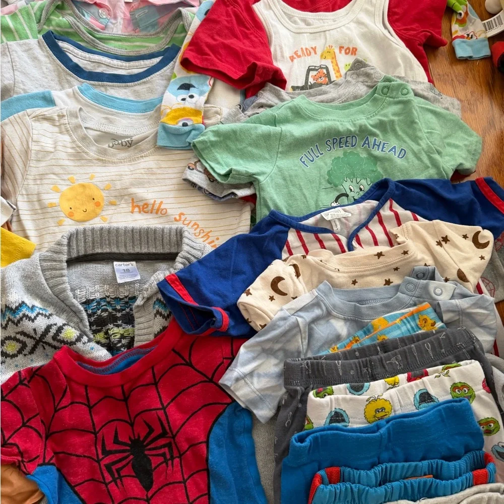 Mixed lot of baby boy clothes Colorful Baby Clothing Bundle 18 months m - Picture 4 of 9